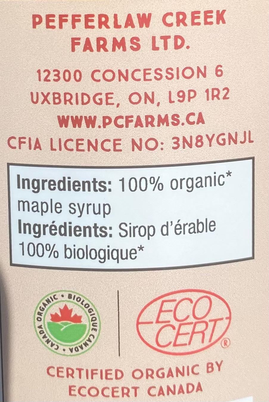 1L Maple Syrup - DARK