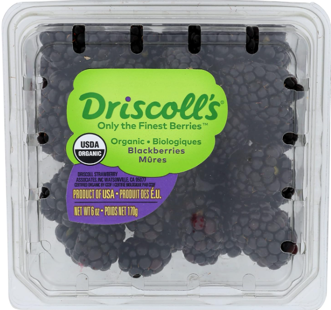 Berries - Raspberries OR Blackberries (ORGANIC)